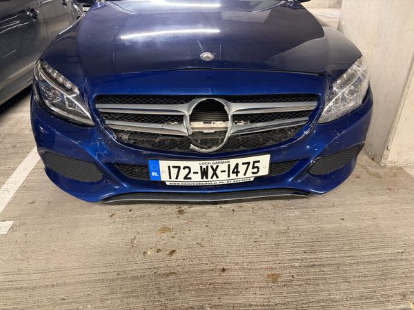 Mercedes-Benz C-Class Saloon, Petrol Plug-in Hybrid, 2017, Blue