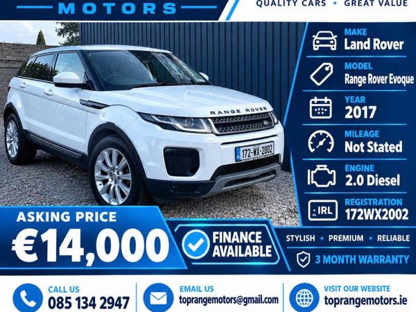 Land Rover Range Rover Evoque SUV, Diesel, 2017, White