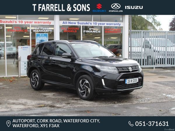 Suzuki Vitara SUV, Petrol Hybrid, 2025, Black