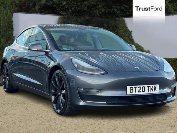 Tesla Model 3 Saloon, Electric, 2020, Grey
