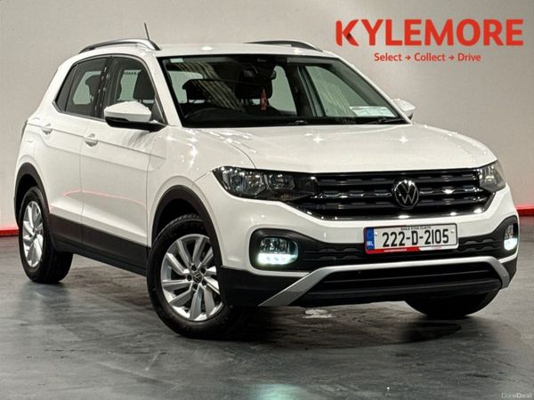 Volkswagen T-Cross Hatchback, Petrol, 2022, White