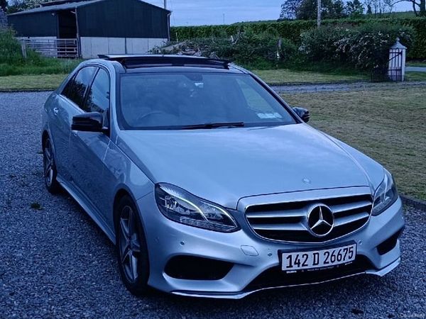 Mercedes-Benz E-Class Saloon, Diesel Hybrid, 2014, Silver