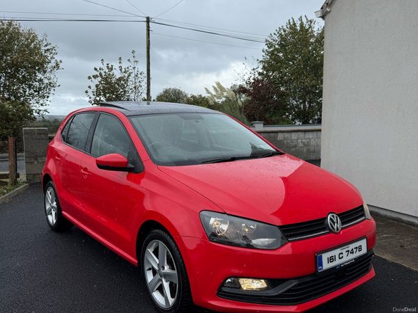 Volkswagen Polo Hatchback, Petrol, 2016, Red