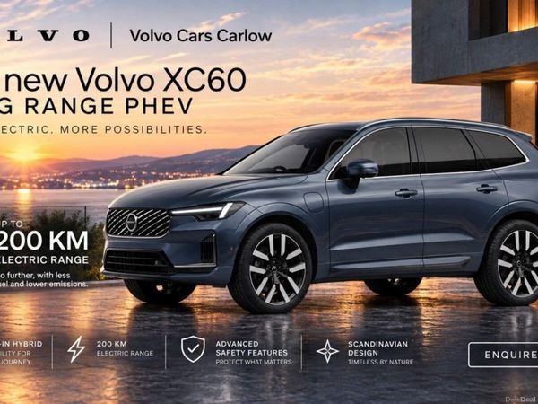 Volvo XC60 SUV, Petrol Plug-in Hybrid, 2027, Blue