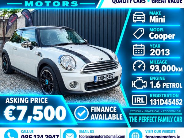 Mini Cooper Hatchback, Petrol, 2013, White