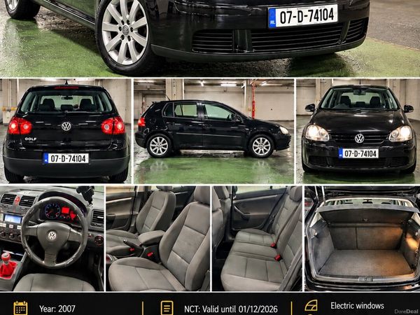 Volkswagen Golf Hatchback, Petrol, 2007, Black