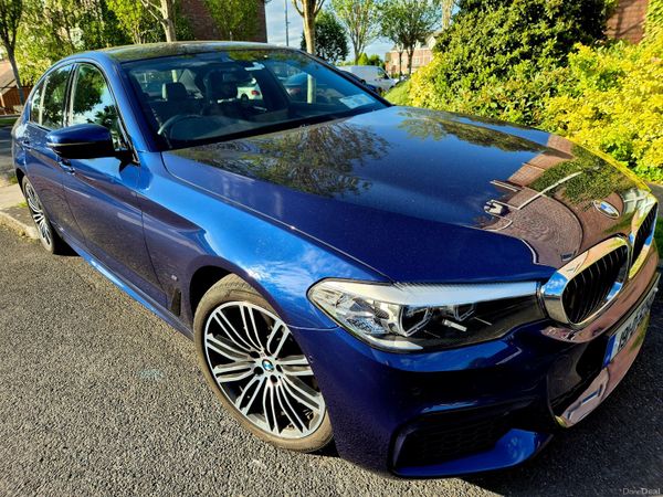 BMW 5-Series Saloon, Petrol Plug-in Hybrid, 2019, Blue
