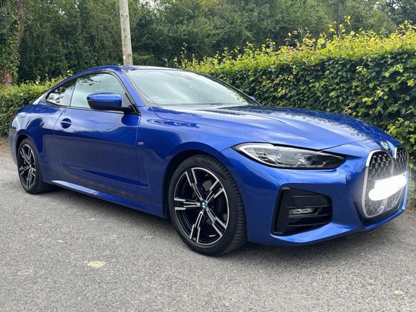 BMW 4-Series Coupe, Diesel Hybrid, 2021, Blue