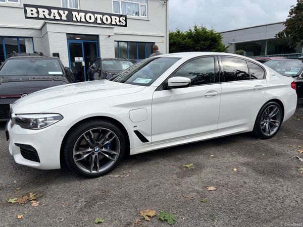 BMW 5-Series Saloon, Petrol Plug-in Hybrid, 2018, White