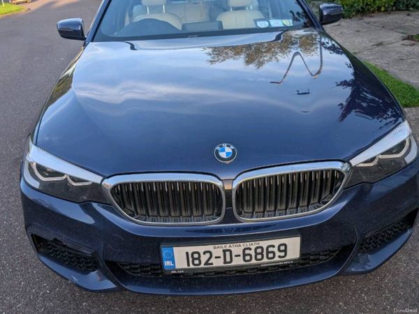 BMW 5-Series Saloon, Petrol Plug-in Hybrid, 2018, Blue