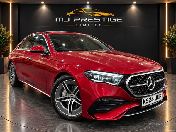 Mercedes-Benz E-Class Saloon, Diesel Hybrid, 2024, Red