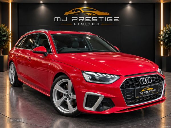 Audi A4 Estate, Diesel Hybrid, 2022, Red