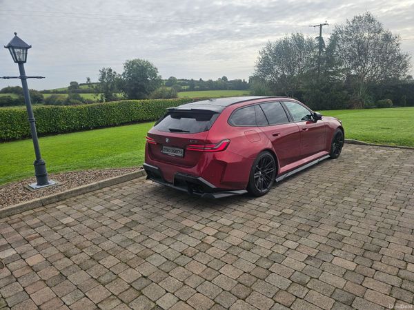 BMW M5 Estate, Petrol Plug-in Hybrid, 2025, Red