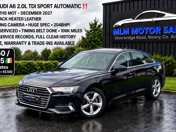 Audi A6 Saloon, Diesel, 2019, Black
