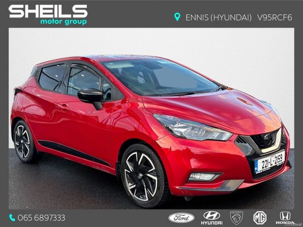 Nissan Micra Hatchback, Petrol, 2022, Red
