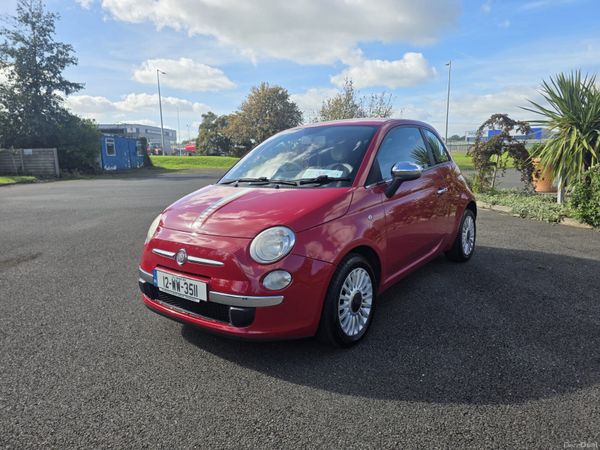 Fiat 500 Hatchback, Petrol, 2012, Red