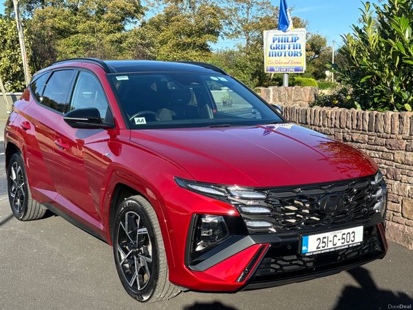 Hyundai Tucson SUV, Petrol Plug-in Hybrid, 2025, Red