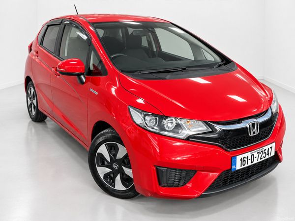 Honda Fit Hatchback, Petrol Hybrid, 2016, Red