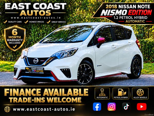 Nissan Note Hatchback, Petrol Hybrid, 2018, White