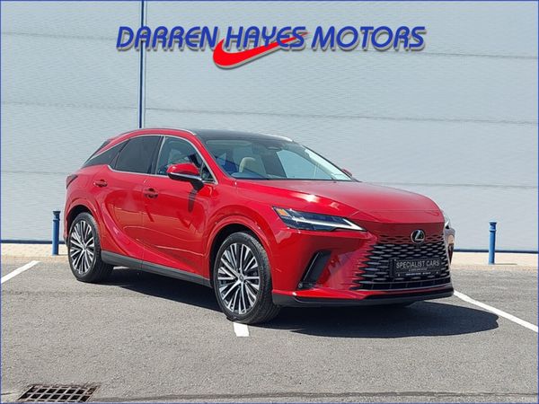 Lexus RX450H+ Estate, Petrol Hybrid, 2024, Red