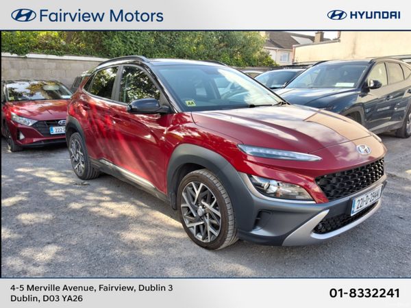 Hyundai KONA SUV, Petrol Hybrid, 2022, Red