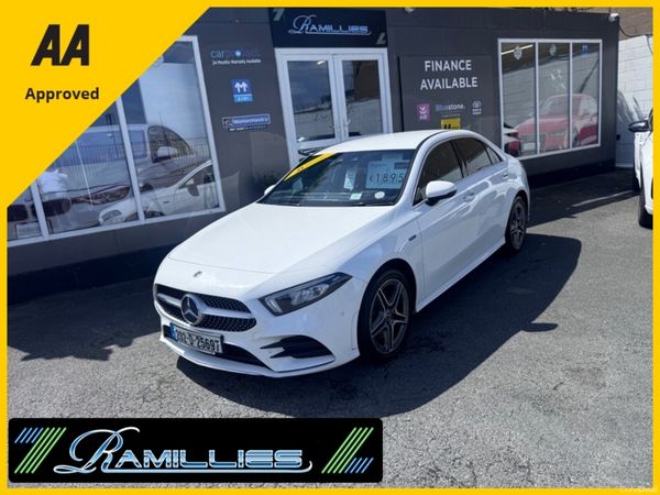 Mercedes-Benz A-Class Saloon, Petrol Plug-in Hybrid, 2020, White