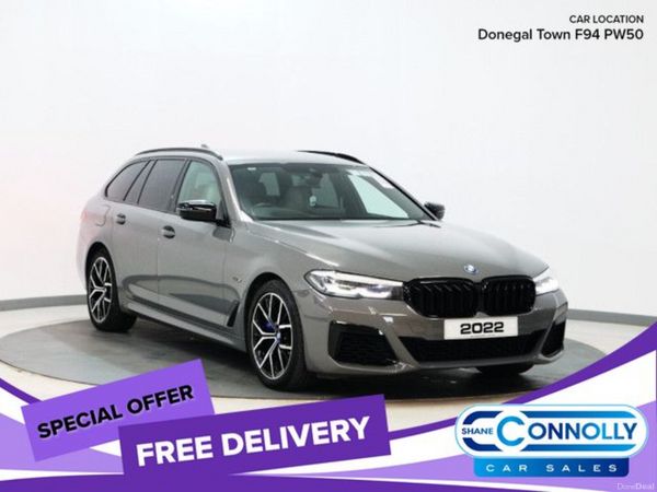 BMW 5-Series Estate, Petrol Hybrid, 2022, Grey