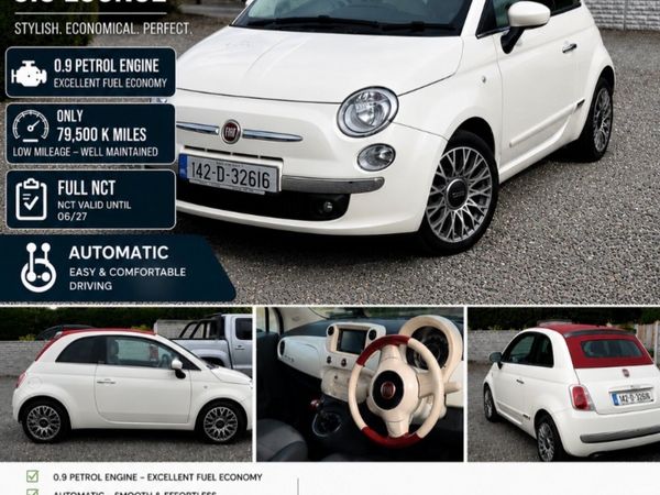 Fiat 500 Hatchback, Petrol, 2014, White