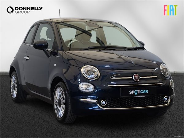 Fiat 500 Hatchback, Petrol, 2022, Blue
