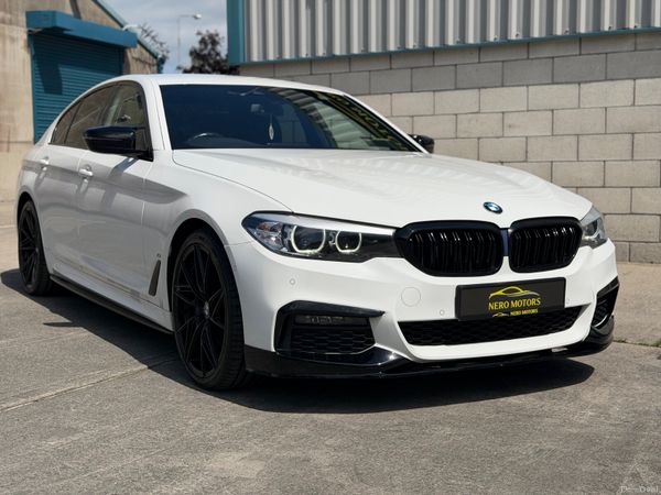 BMW 5-Series Saloon, Petrol Plug-in Hybrid, 2018, White