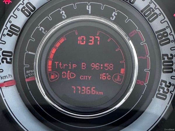 Fiat 500 Hatchback, Petrol, 2016, White