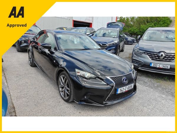 Lexus IS Saloon, Petrol Hybrid, 2014, Black