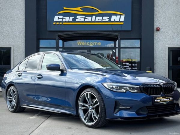 BMW 3-Series Saloon, Diesel Hybrid, 2020, Blue