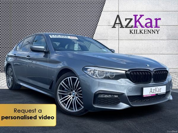 BMW 5-Series Saloon, Petrol Hybrid, 2017, Blue