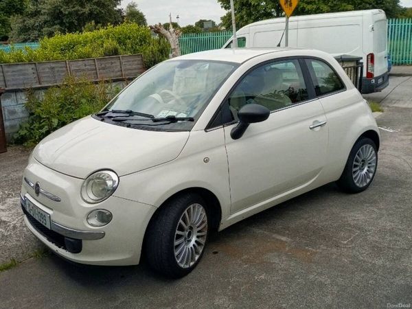 Fiat 500 Hatchback, Petrol, 2010, White