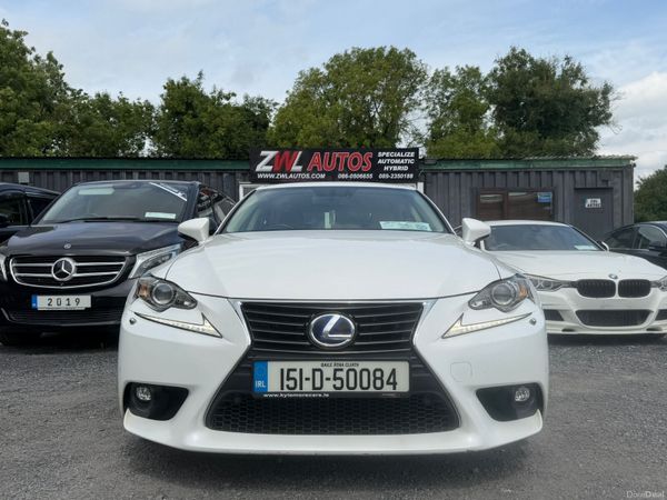 Lexus IS Saloon, Petrol Hybrid, 2015, White