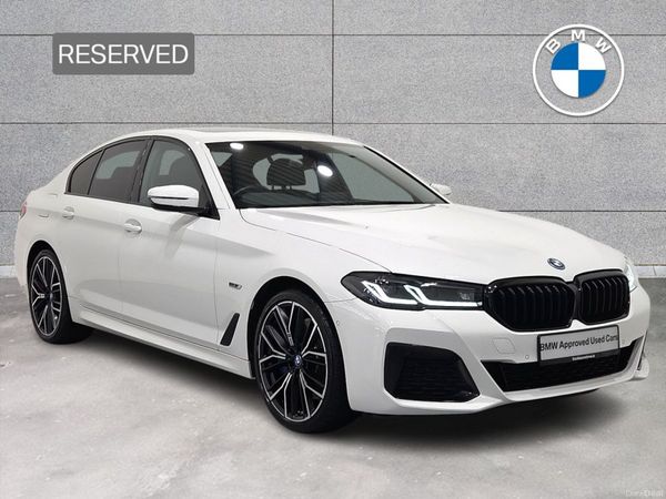 BMW 5-Series Saloon, Petrol Plug-in Hybrid, 2023, White