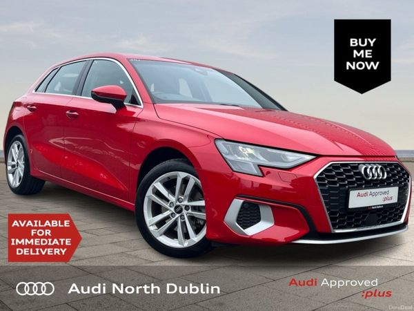 Audi A3 Hatchback, Petrol Plug-in Hybrid, 2024, Red