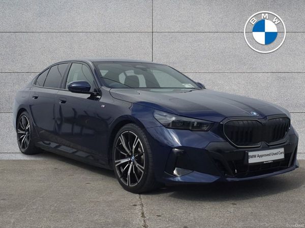 BMW 5-Series Saloon, Petrol Plug-in Hybrid, 2024, Blue