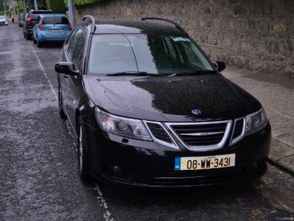 Saab 9-3 Estate, Ethanol Petrol, 2008, Black