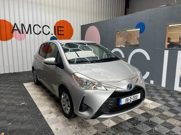 Toyota Vitz Hatchback, Petrol Hybrid, 2019, Silver