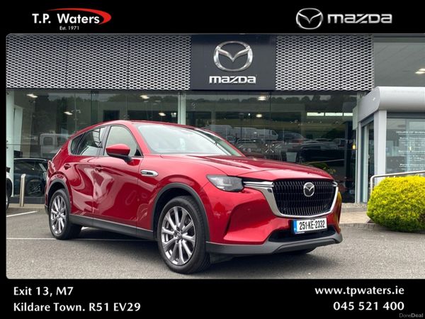 Mazda CX-60 SUV, Petrol Plug-in Hybrid, 2025, Red