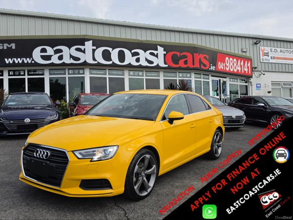 Audi A3 Saloon, Petrol, 2017, Yellow
