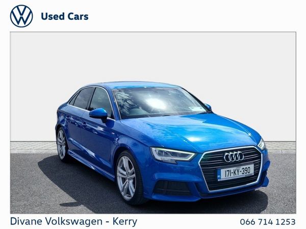 Audi A3 Saloon, Petrol, 2017, Blue