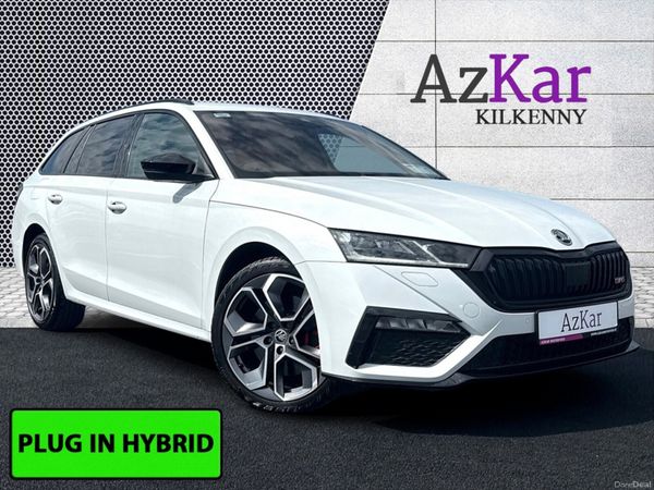 Skoda Octavia Estate, Petrol Plug-in Hybrid, 2021, White