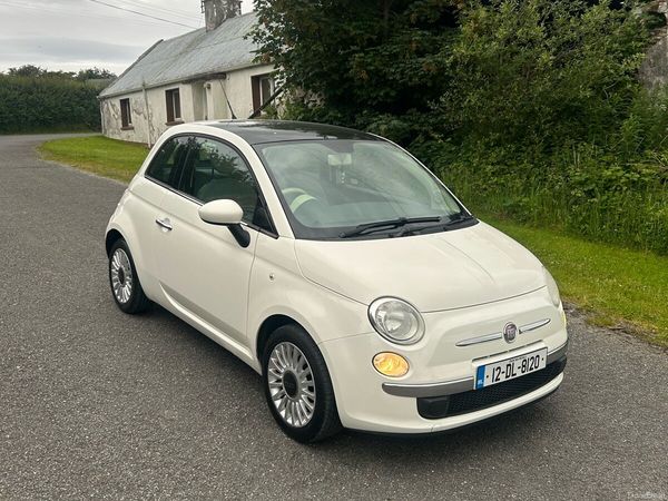 Fiat 500 Hatchback, Petrol, 2012, White