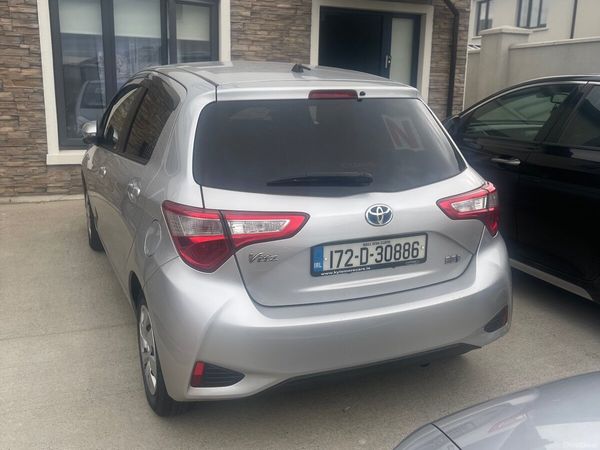 Toyota Vitz Hatchback, Petrol Hybrid, 2017, Silver