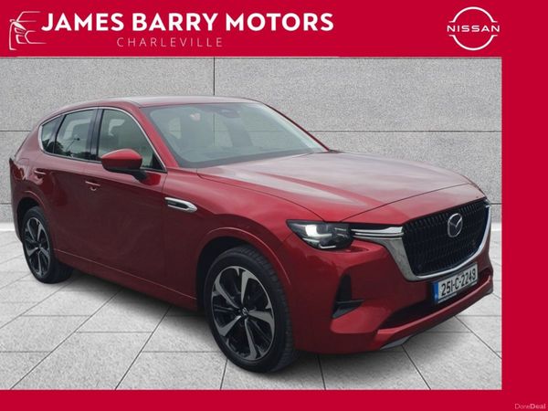Mazda CX-60 SUV, Petrol Plug-in Hybrid, 2025, Red