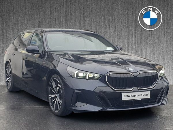 BMW 5-Series Estate, Petrol Plug-in Hybrid, 2025, Black