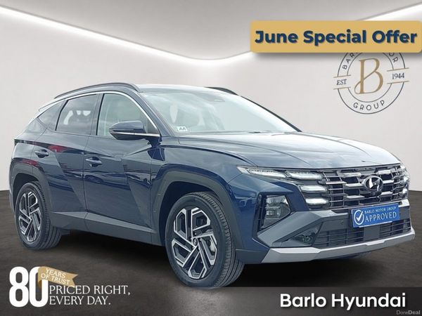 Hyundai Tucson SUV, Petrol Hybrid, 2024, Blue